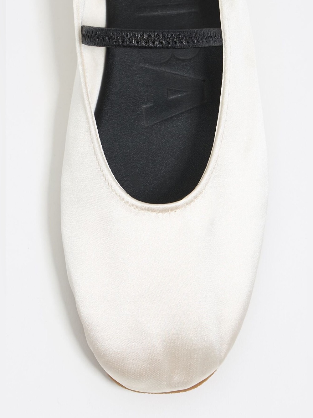 Bimba Y Lola White Satin Ballerina Flat - Picture 6 of 12